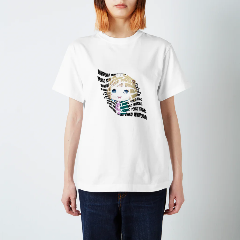 PONZU(ぽんず)Shinohara(しのはら)NFTのmini PONKO スタンダードTシャツ