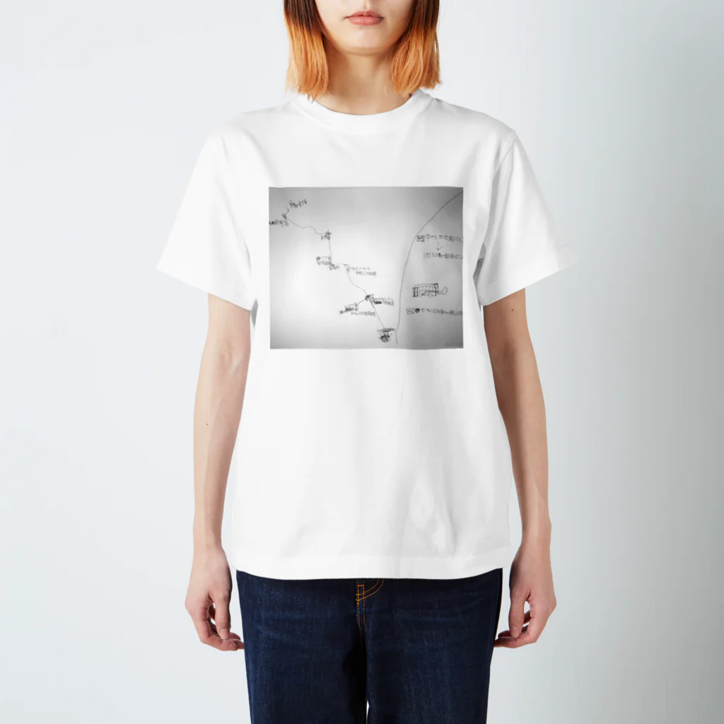 Chizutomemoの生き方地図 Regular Fit T-Shirt