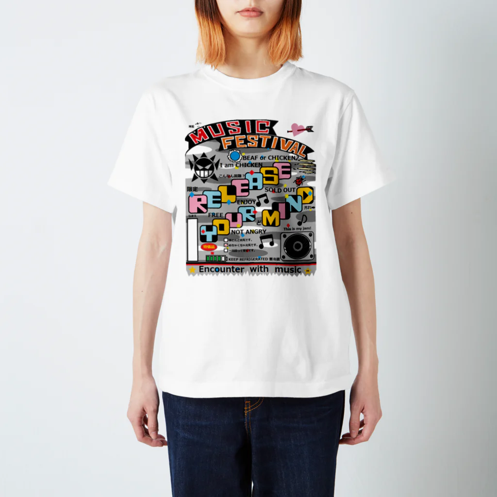 TAKARANOMORIの音楽フェスＴ スタンダードTシャツ