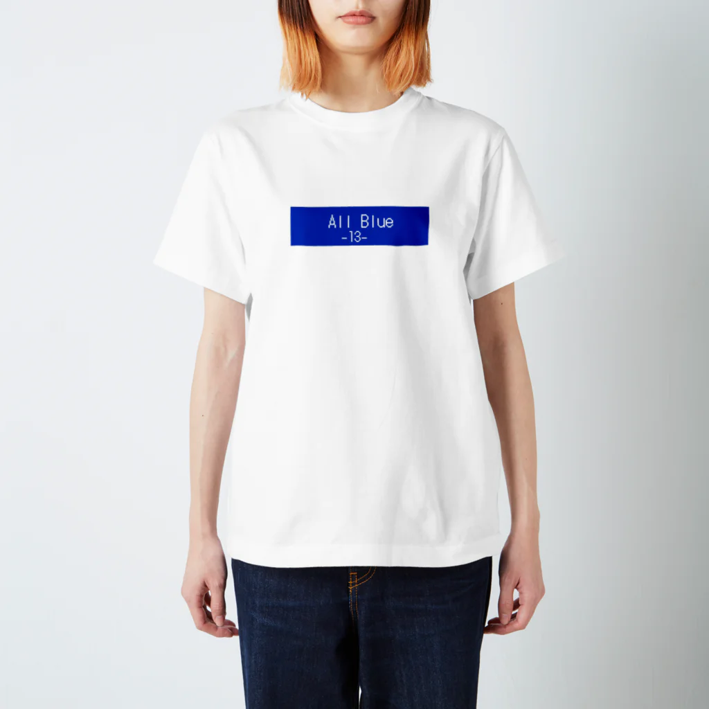 AllBlue-13-のオリジナルブランド ドット スタンダードTシャツ