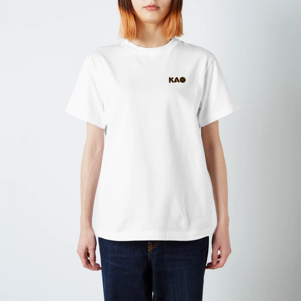 KAO(　･´ｰ･｀)のなーんもしたくね。 背面 Regular Fit T-Shirt