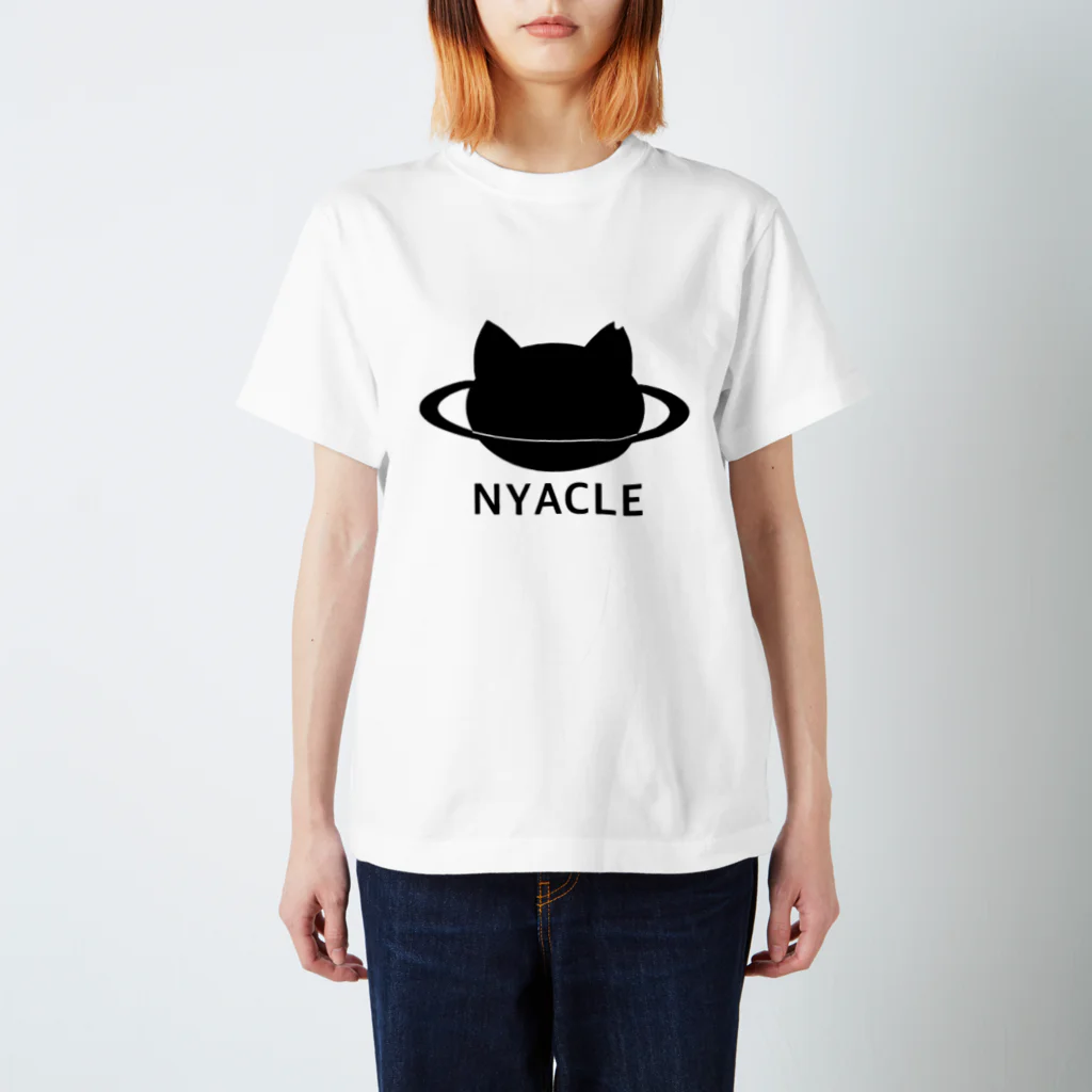 猫の惑星　にゃーくるのにゃーくるシンプルロゴTシャツ Regular Fit T-Shirt
