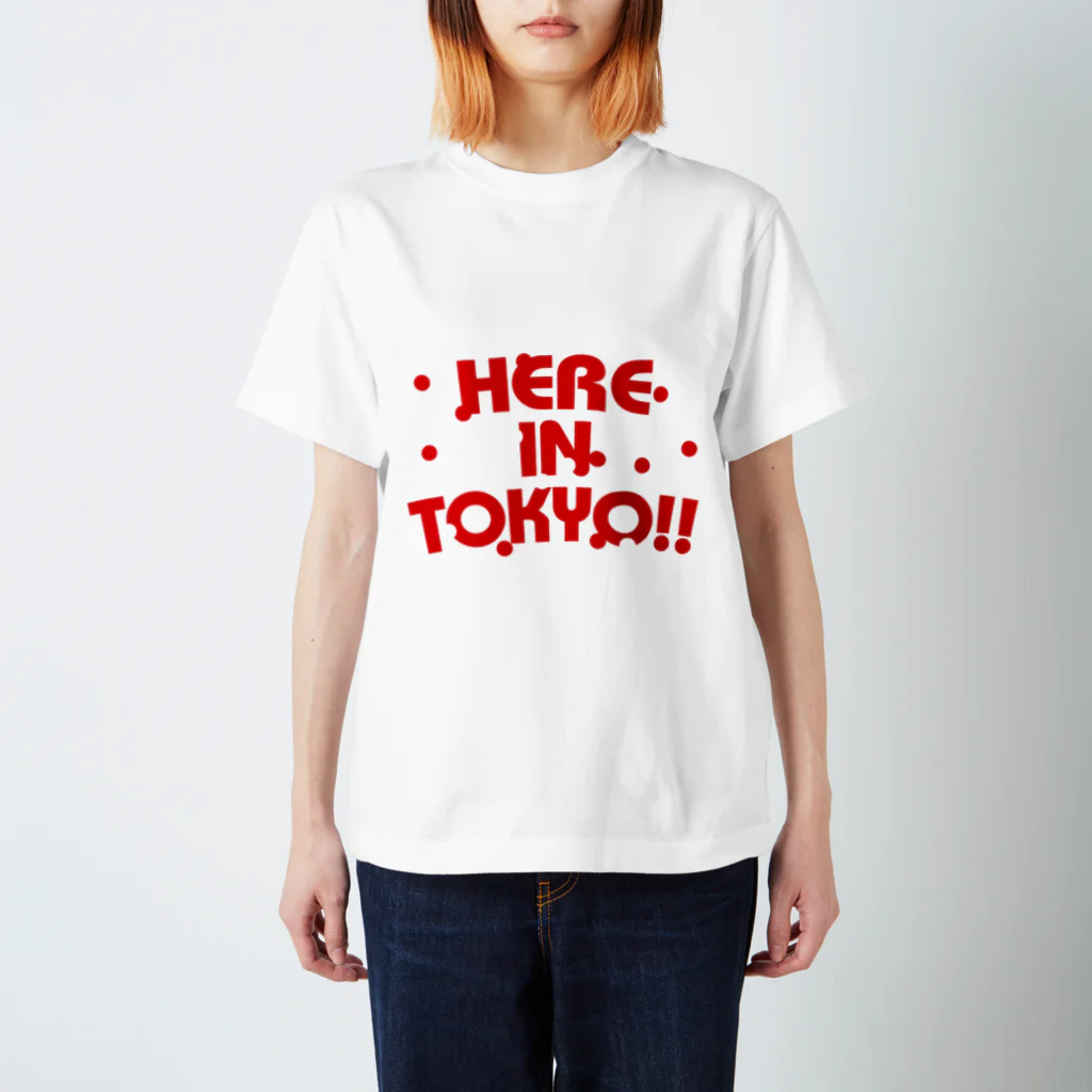 plusworksのHERE IN TOKYO!! Ver.3 スタンダードTシャツ