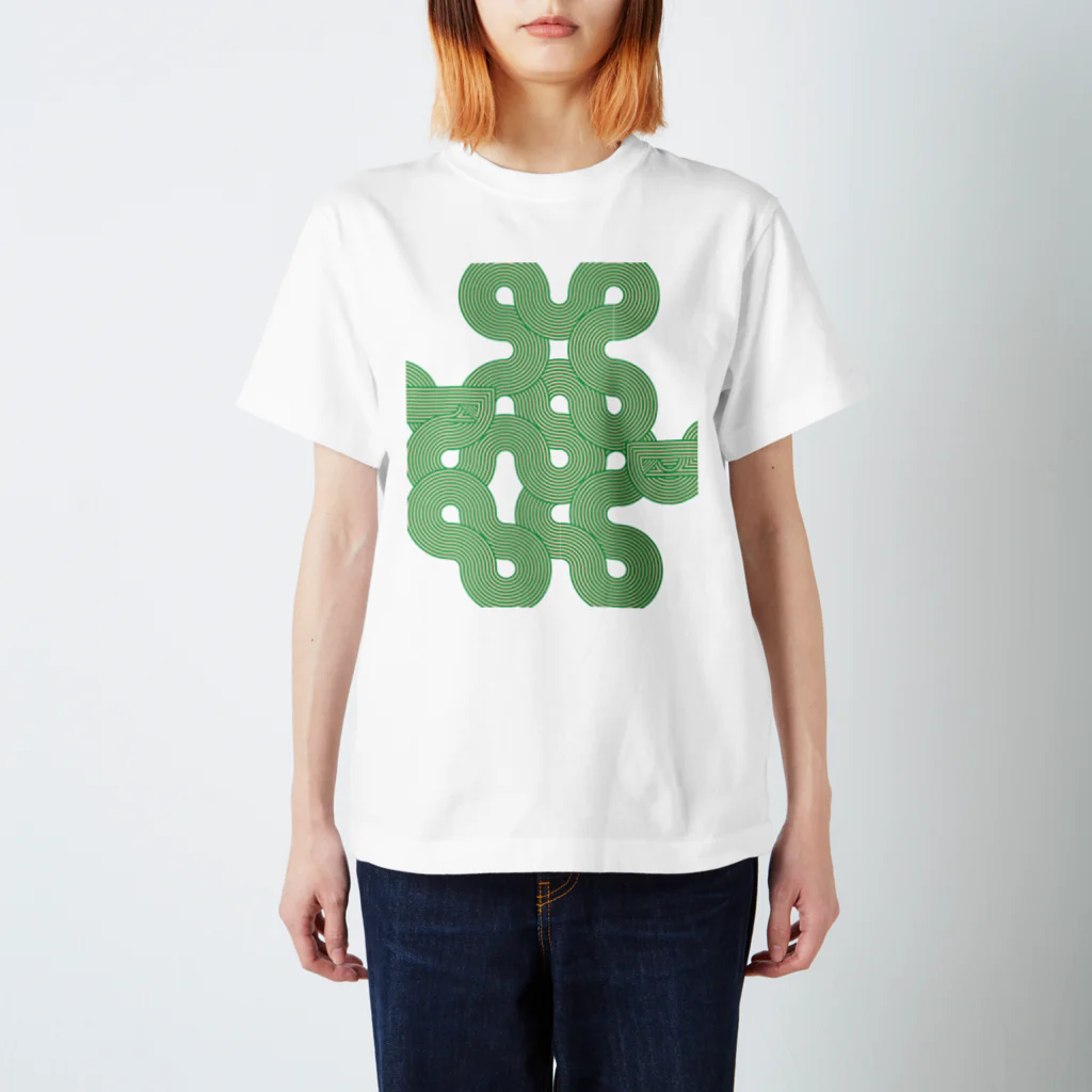 釣り好きのねこのブラシ Regular Fit T-Shirt