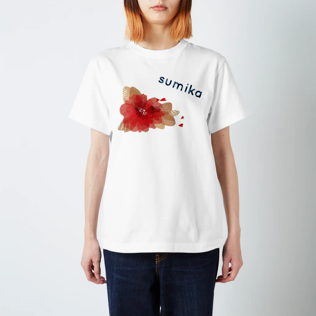 sumika.のsumika flower2 スタンダードTシャツ