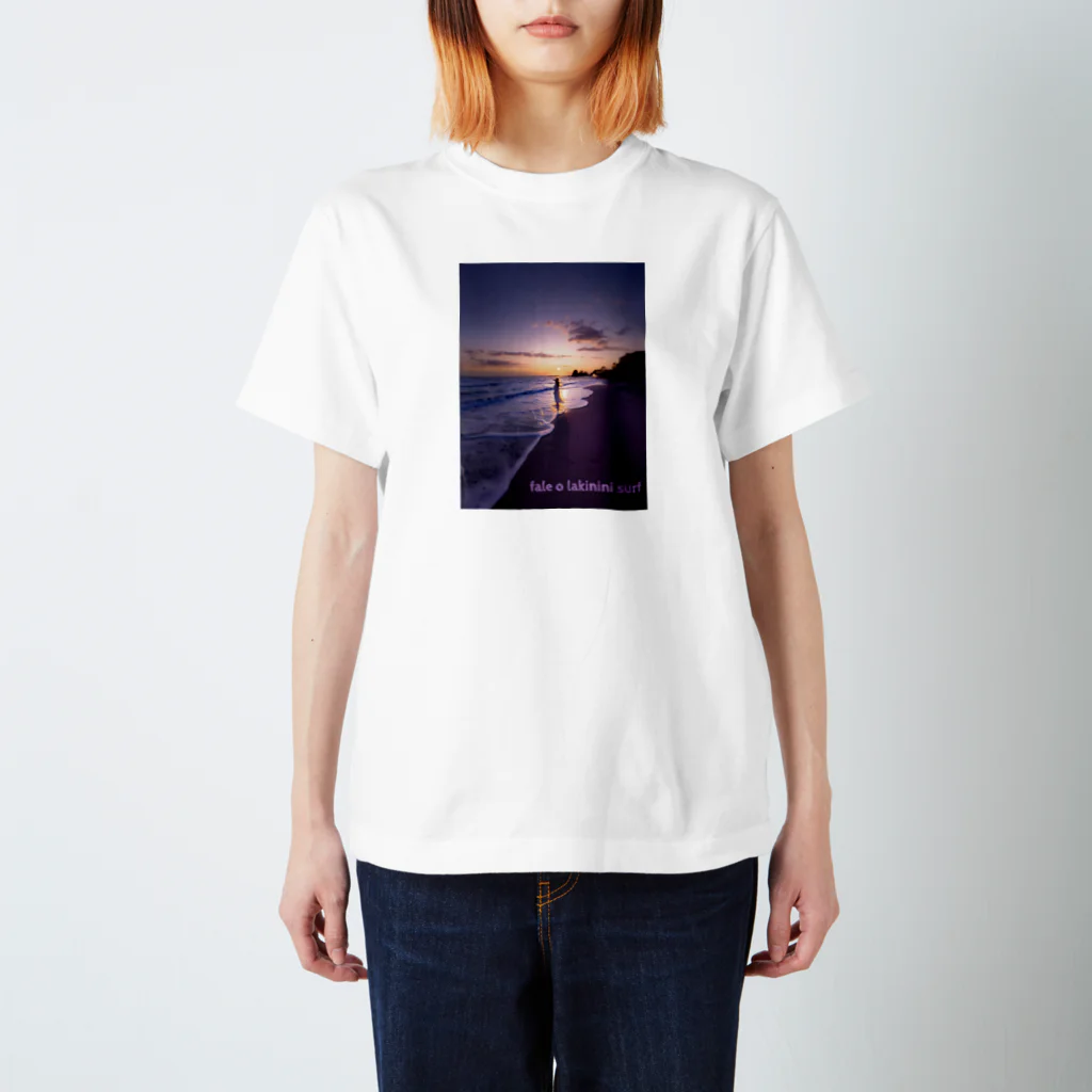 shoji'sのfale o lakinini surf akiya sunset スタンダードTシャツ