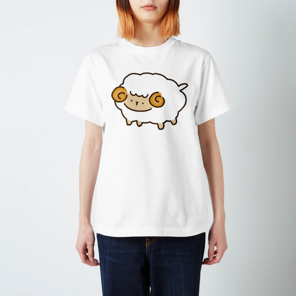 春うららのもふもこひつじ スタンダードTシャツ