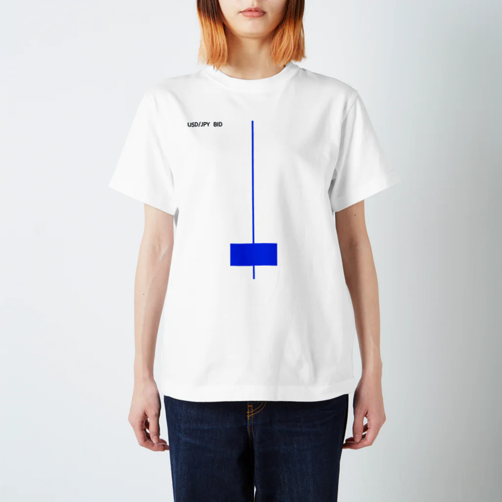 ロウソク足専門店のロウソク足･陰線2 Regular Fit T-Shirt