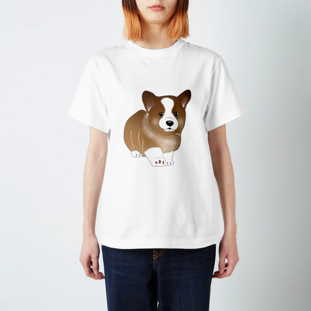 Totemo Beautyのかわいいビーグル犬 スタンダードTシャツ
