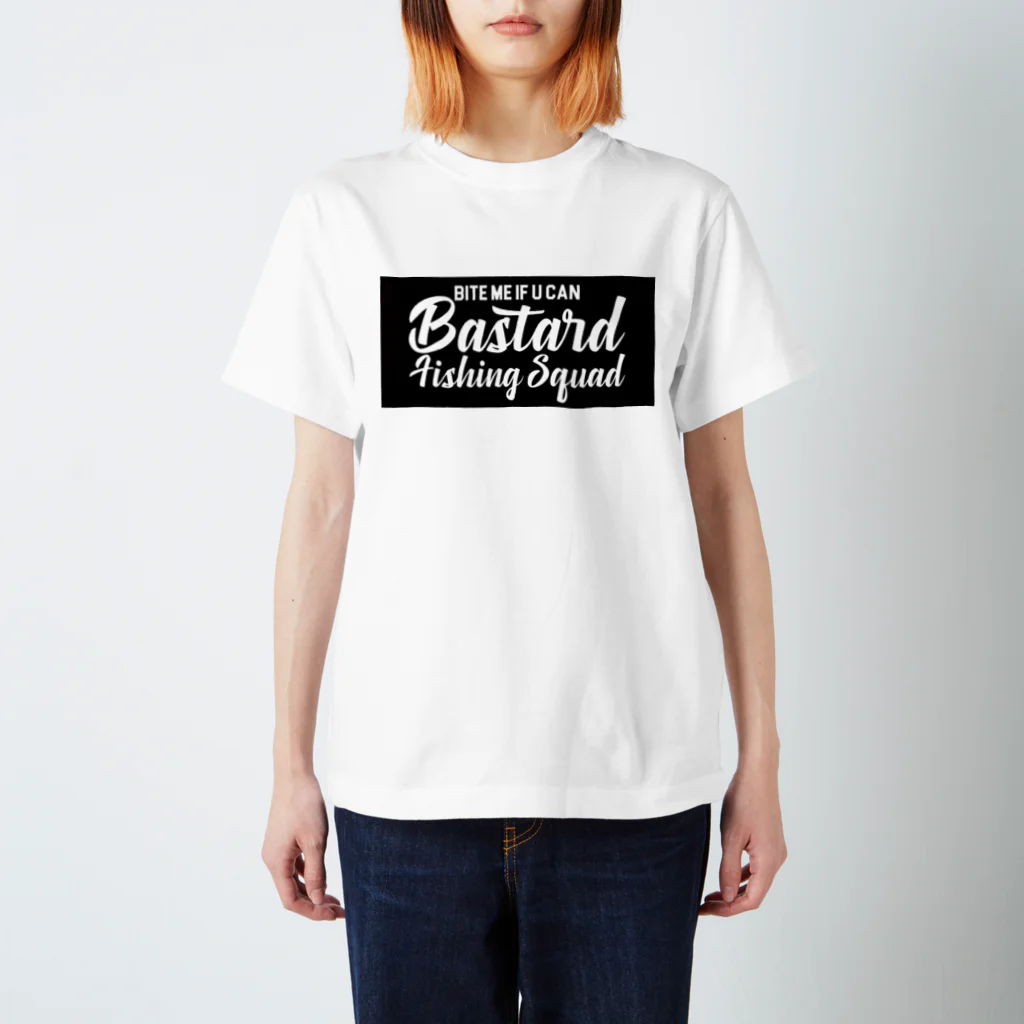 BASTARD FISHING SQUAD   Designed by KROのBFS LOGO Regular Fit T-Shirt