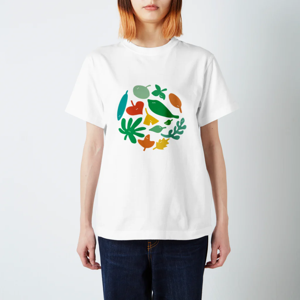 おばけ植物園の葉っぱのおばけたち スタンダードTシャツ