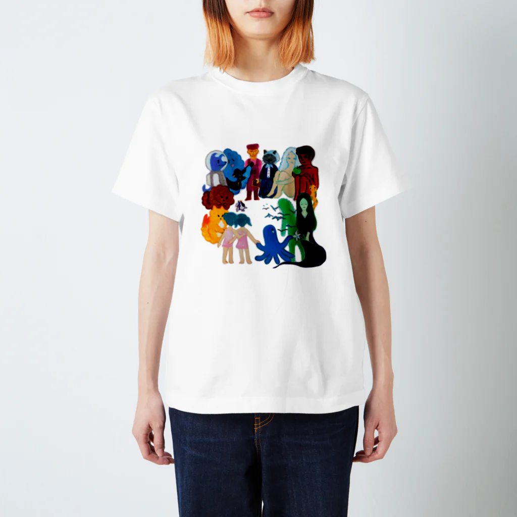 かなもけんのCharacters Regular Fit T-Shirt