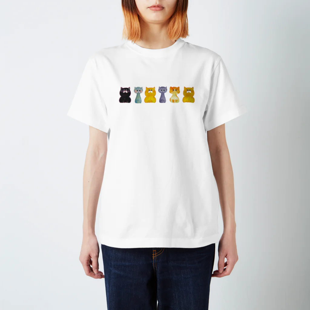 erisawa :) の水彩ネコmix スタンダードTシャツ