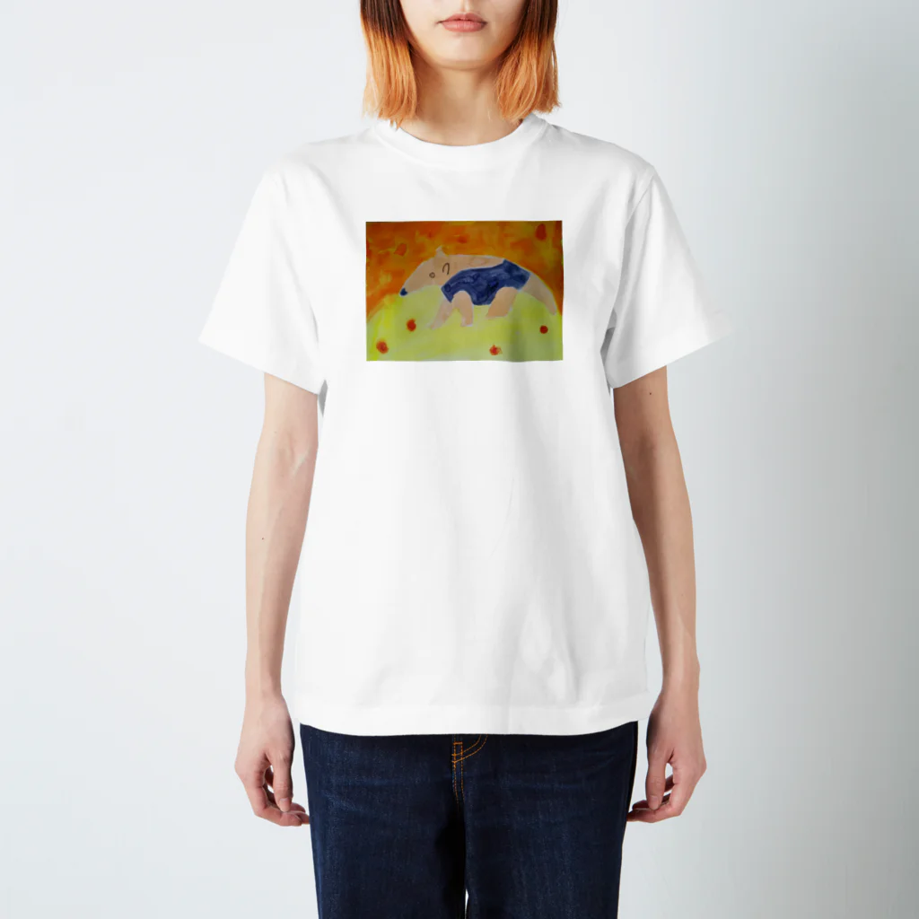 Lemongrass07の夕焼けのアリクイさん スタンダードTシャツ