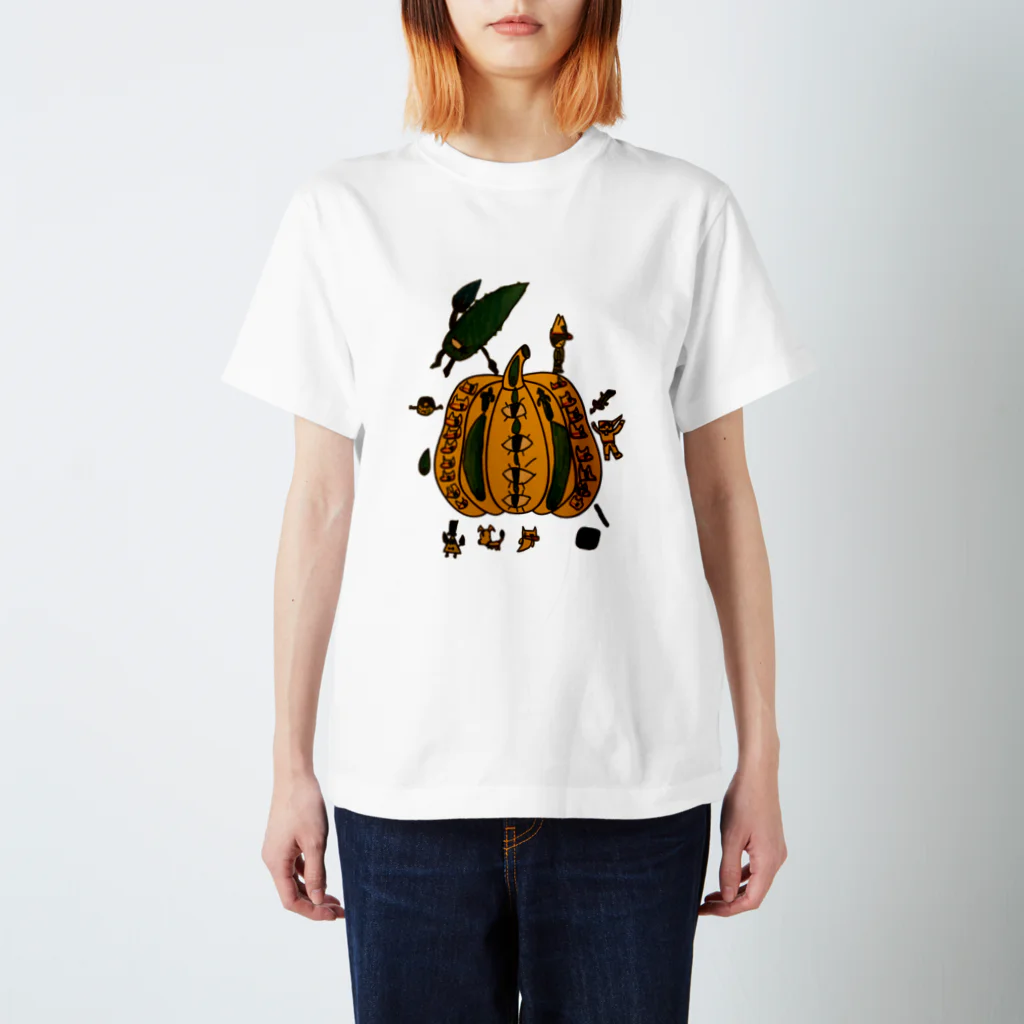 Macomako_sushiの魔王カボチャ会 スタンダードTシャツ