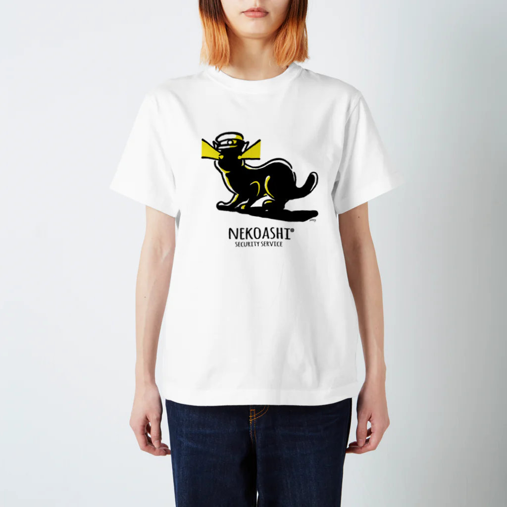 わたぬき けいの猫足警備会社 Regular Fit T-Shirt