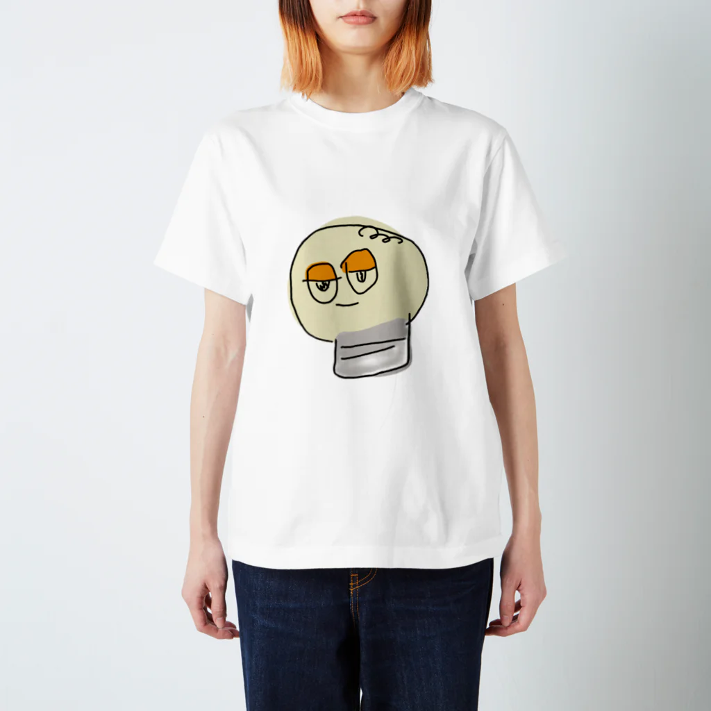 しろくろコアラ商店のひねくれ電球くん スタンダードTシャツ