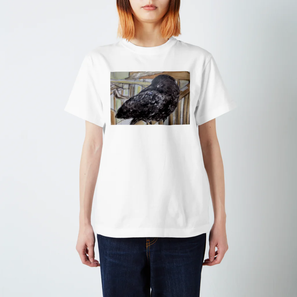 パート主婦しずかのオリジナルイラストグッズのカラスのハッピー Regular Fit T-Shirt