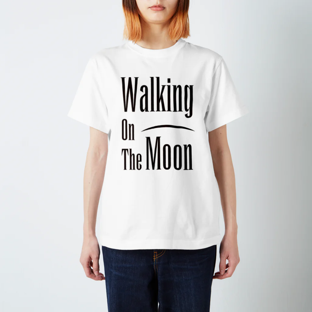 Infledge DesignのWALKING ON THE MOON BLK スタンダードTシャツ