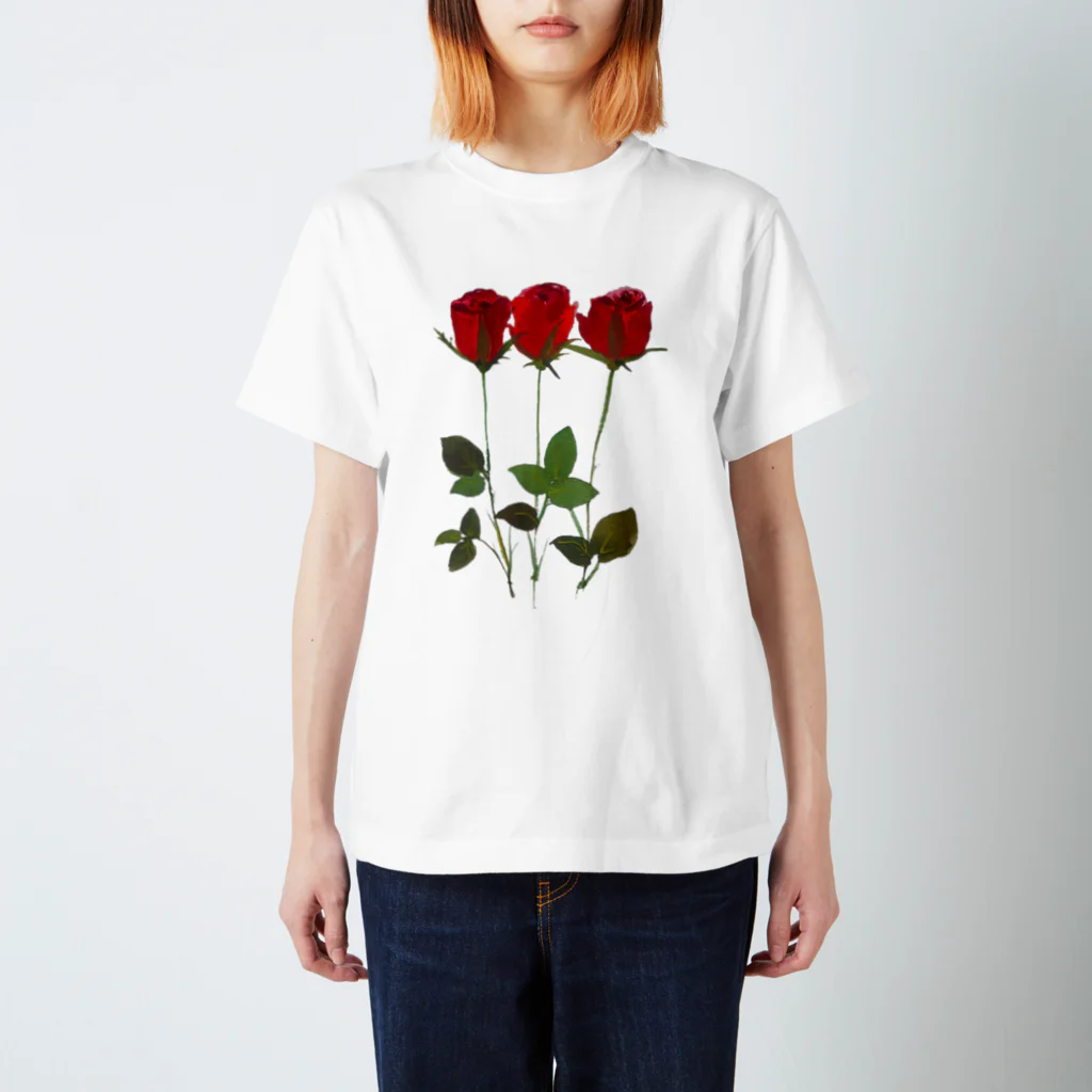 SUZURI.KEY-CHANのミニバラは、3月20日の誕生日花です！ Regular Fit T-Shirt