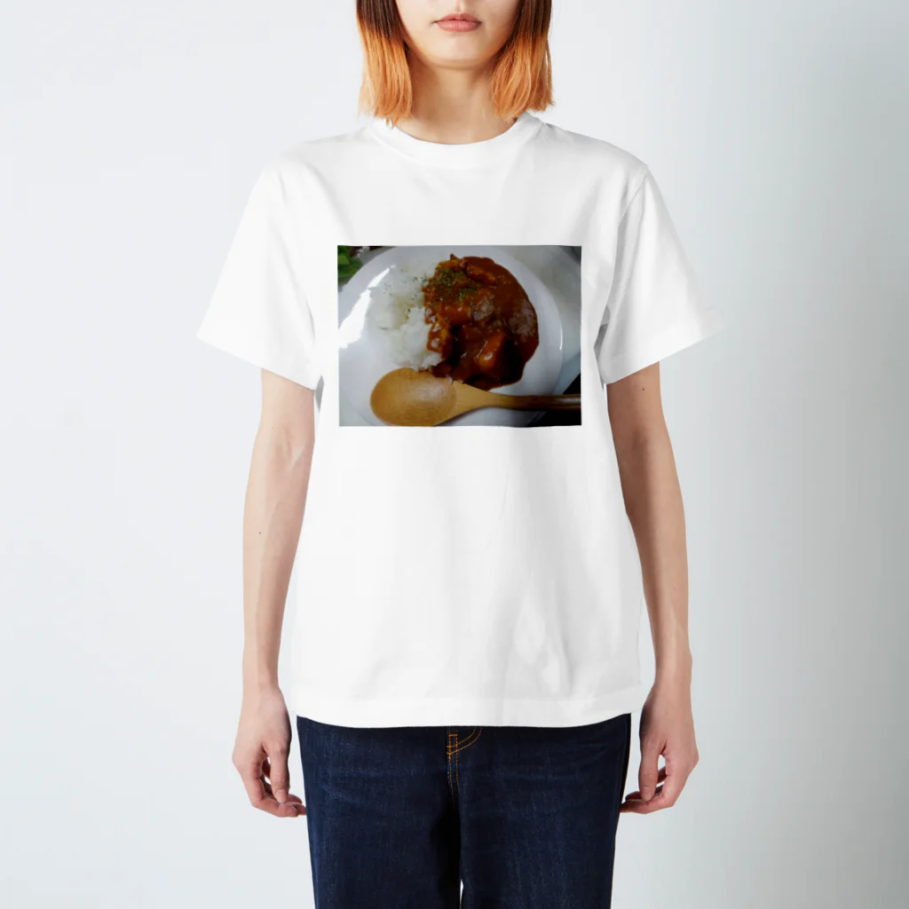 ボートレースと料理好きの食いしん坊クッション Regular Fit T-Shirt