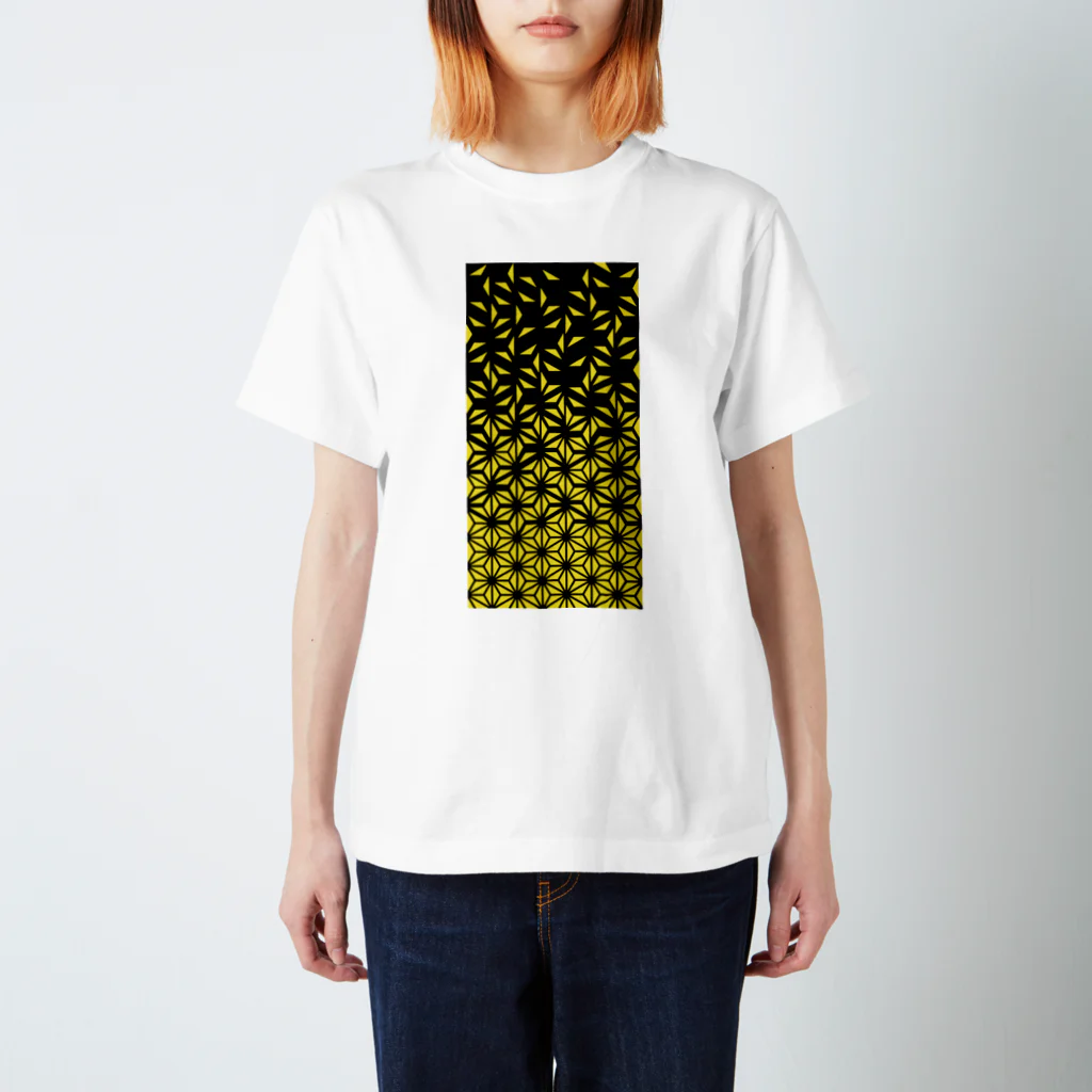 bonnylochの麻の葉_Yellow スタンダードTシャツ