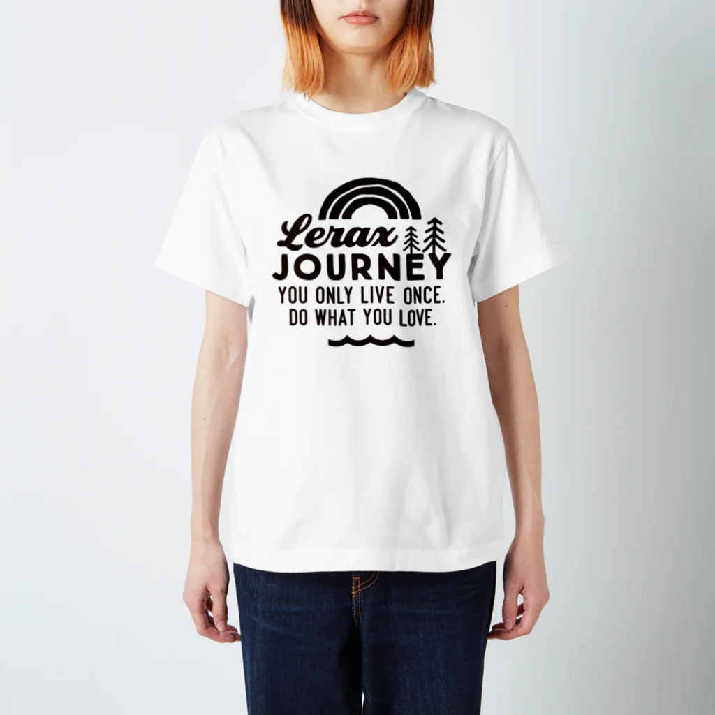 LERAXのLERAX JOURNEY T BLACK Regular Fit T-Shirt