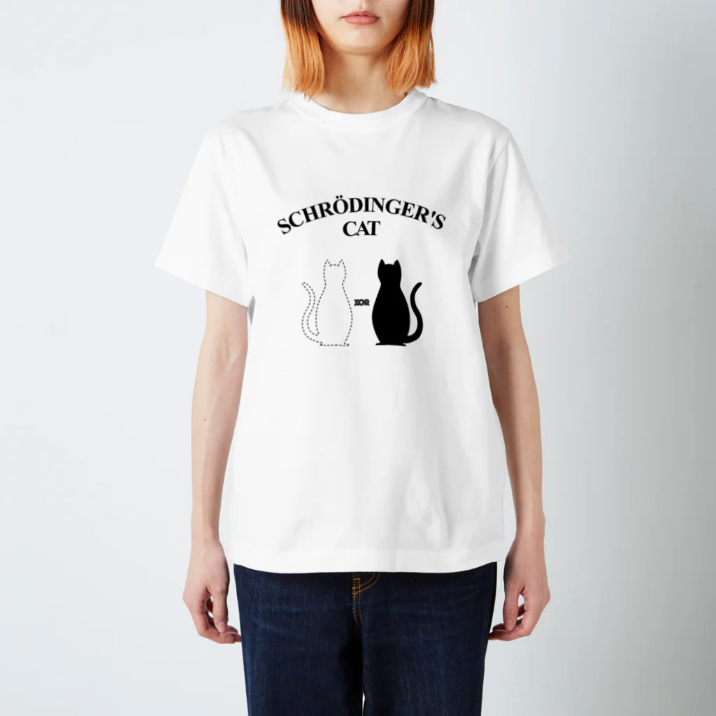 Kuroneko Lab. shopのシュレーディンガーの猫 KuronekoLab No.901 Regular Fit T-Shirt