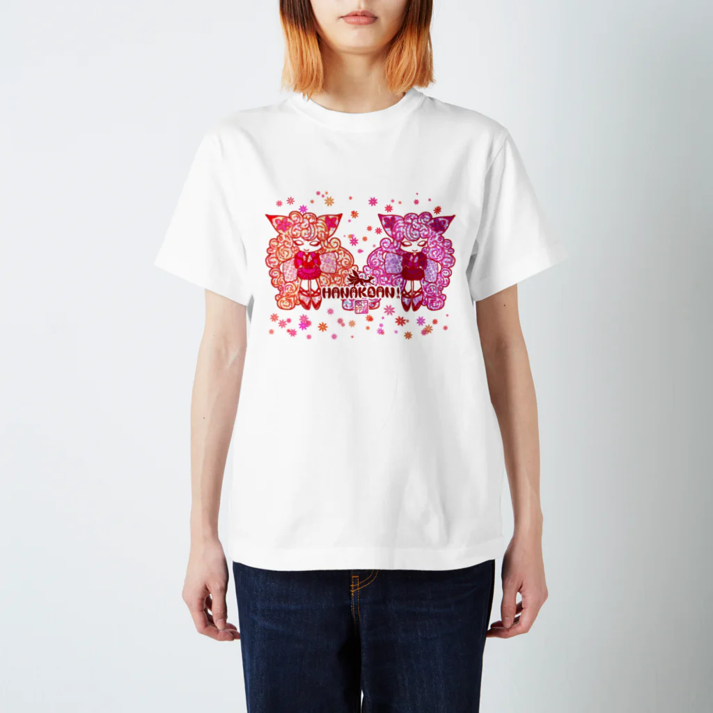 ❀花狐庵❀-HanaKoAn-の❀花狐庵❀ "Fox❀girls" スタンダードTシャツ