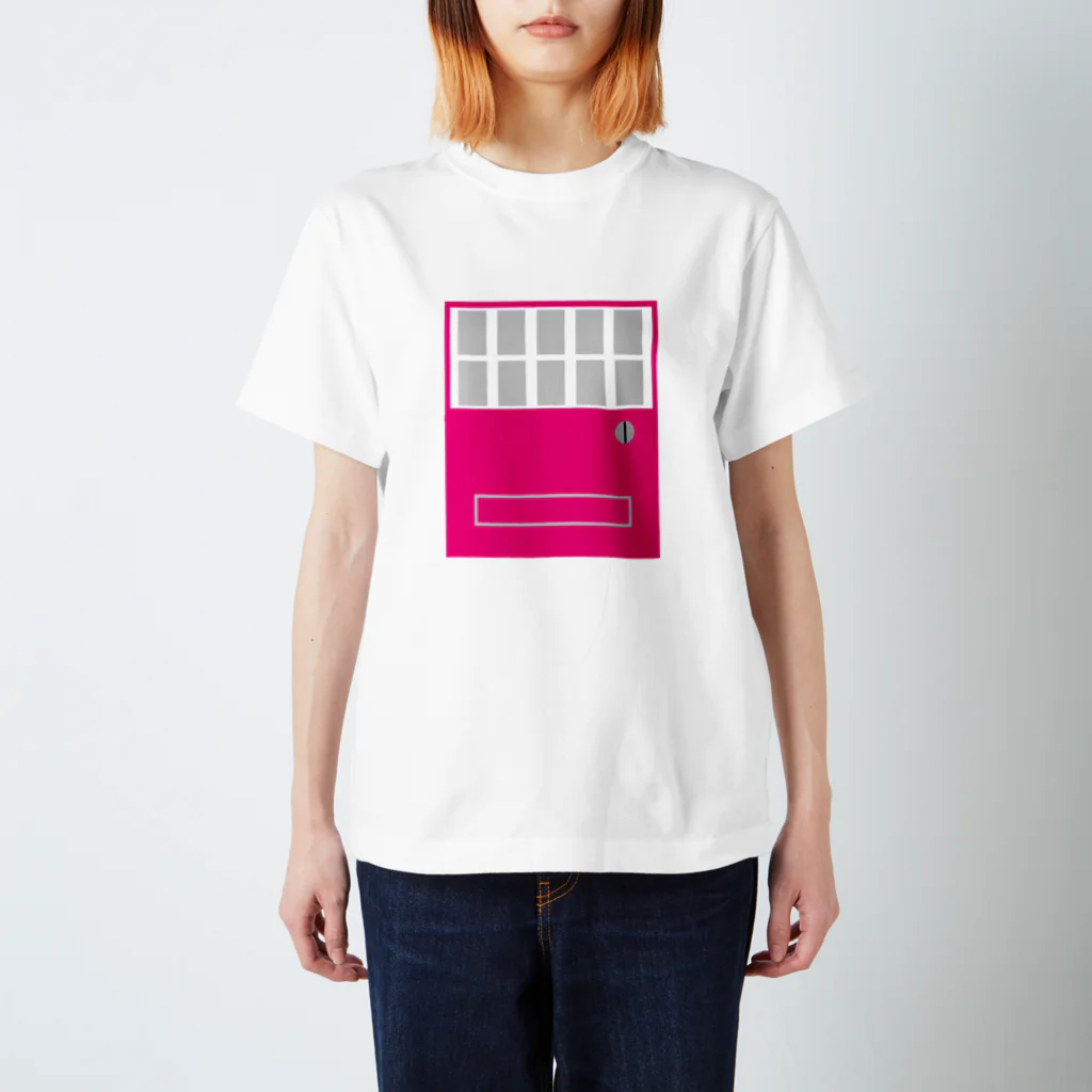 ameyoの自販機pink×gray スタンダードTシャツ