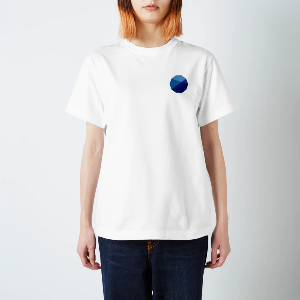 snowsphereのアオイワクセイ スタンダードTシャツ