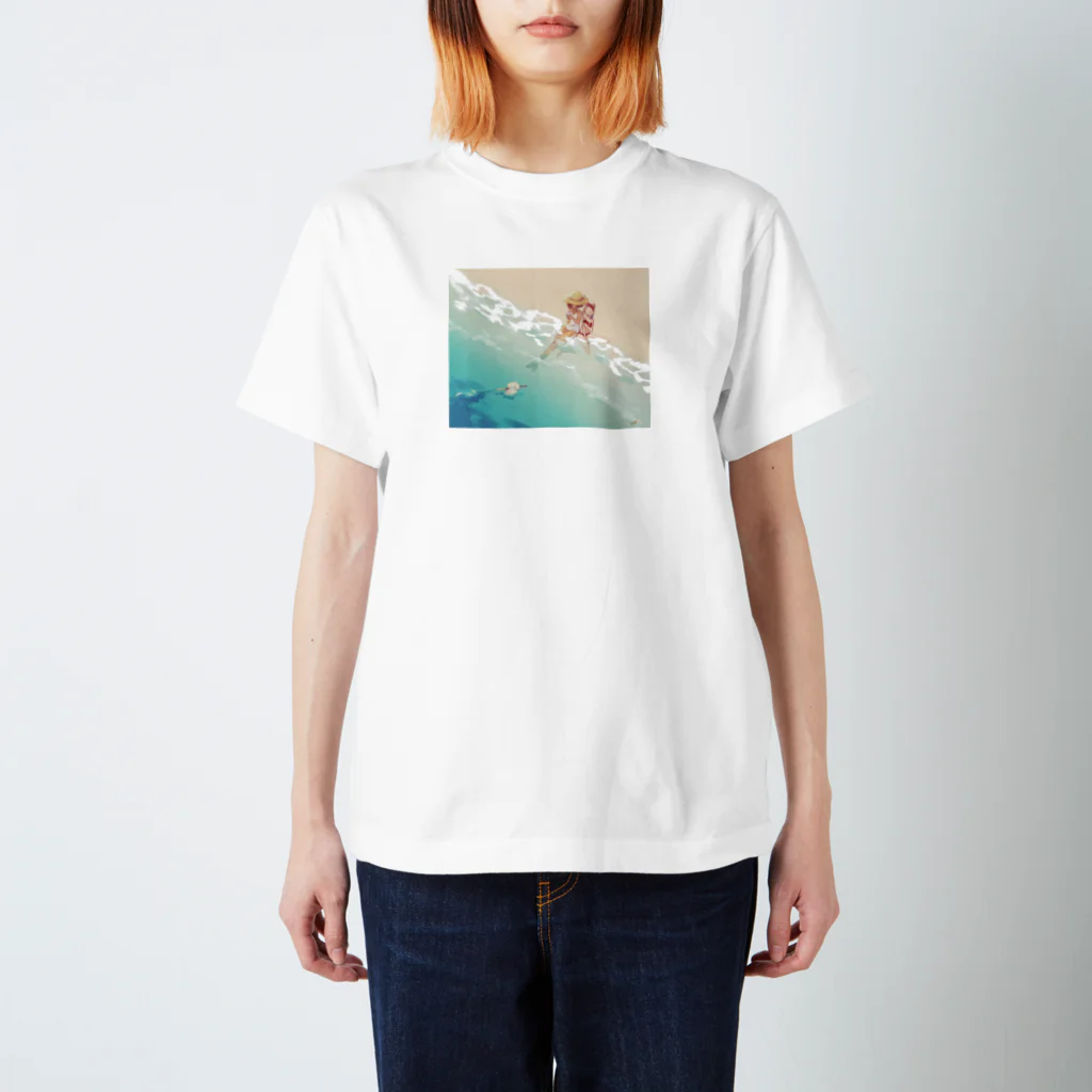 イーゼルとしろいいぬ shopのSummer memories スタンダードTシャツ