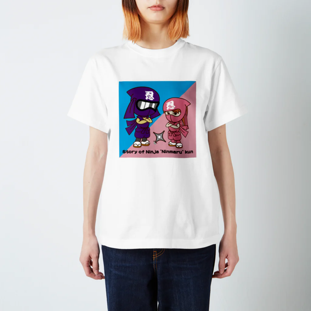 nyanko-worksの忍者ニンマルくん Regular Fit T-Shirt