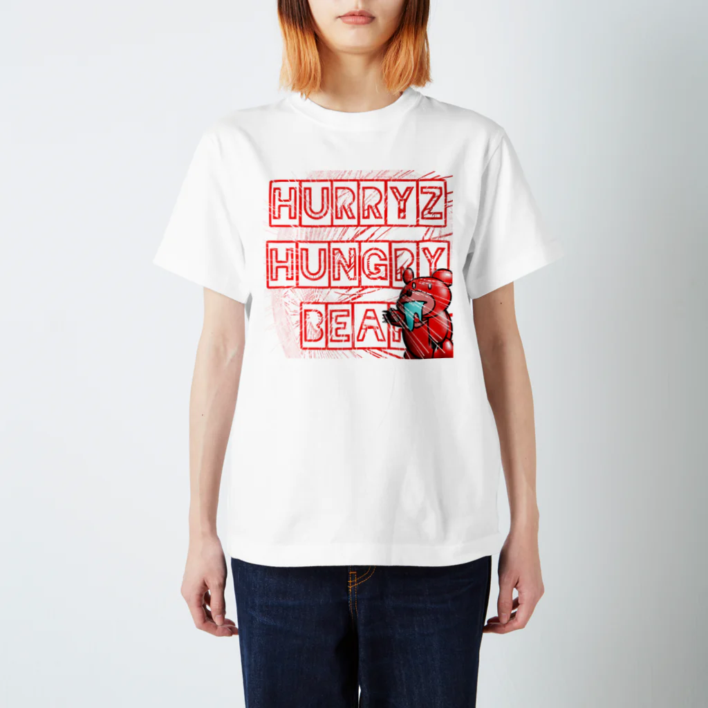 Hurryz HUNGRY BEARのHurryz HUNGRY BEARシリーズ スタンダードTシャツ