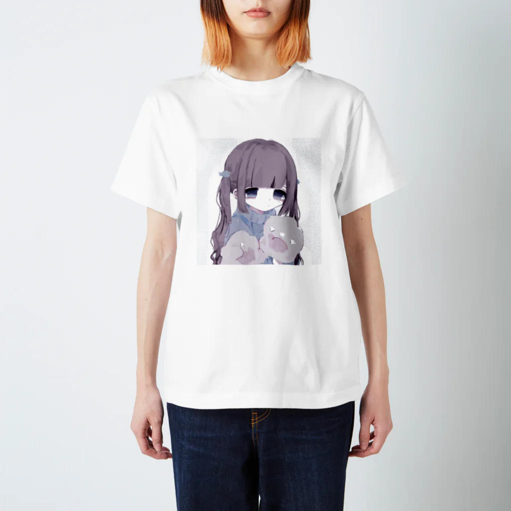 なむのねこのておんなのこ スタンダードTシャツ