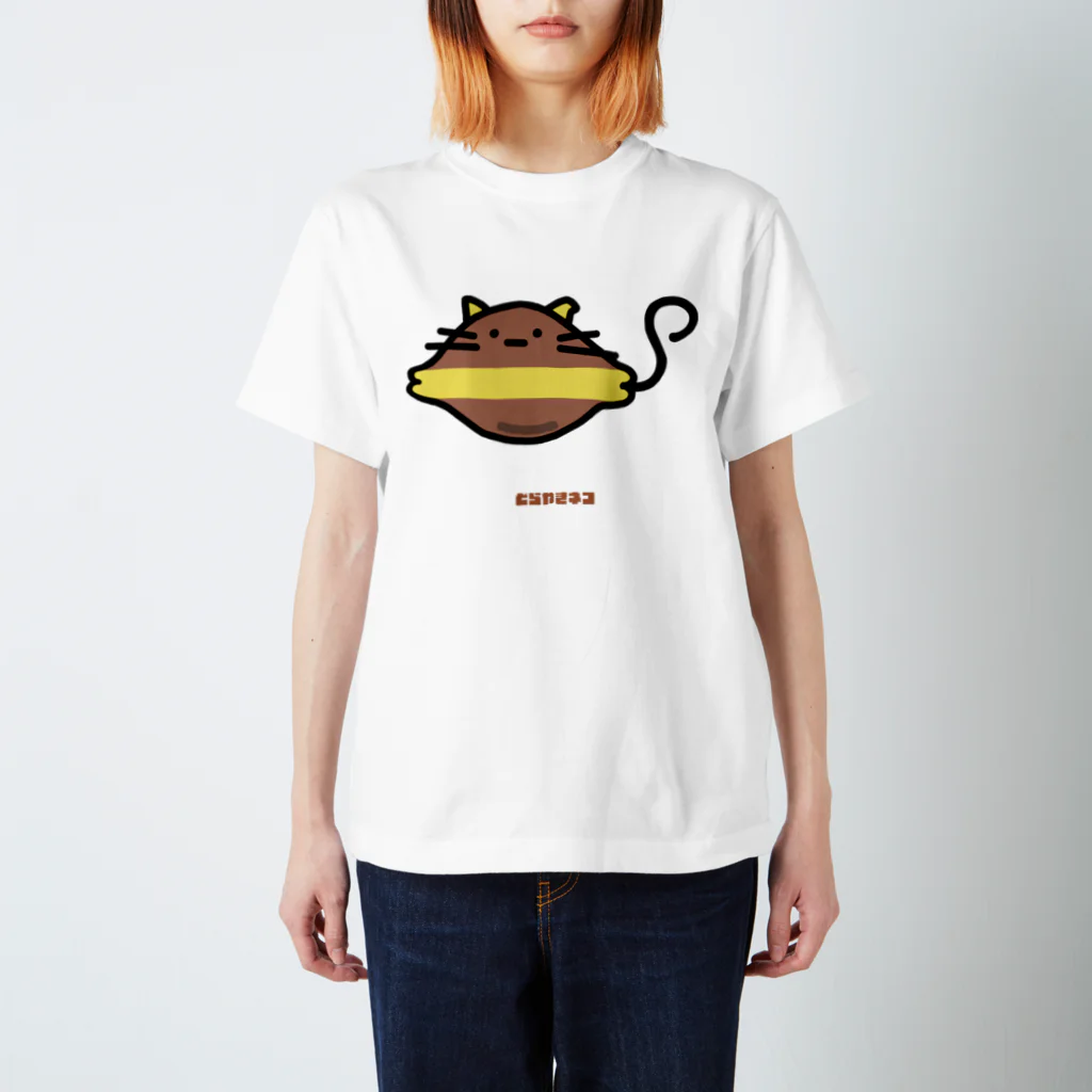 高堂玲/イラストの方のどらやきネコ スタンダードTシャツ