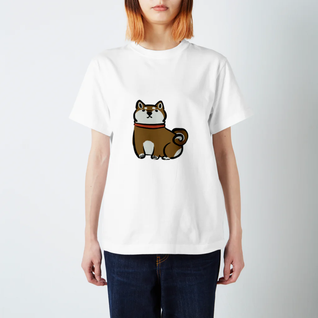 ドラ水彩の柴犬 Regular Fit T-Shirt