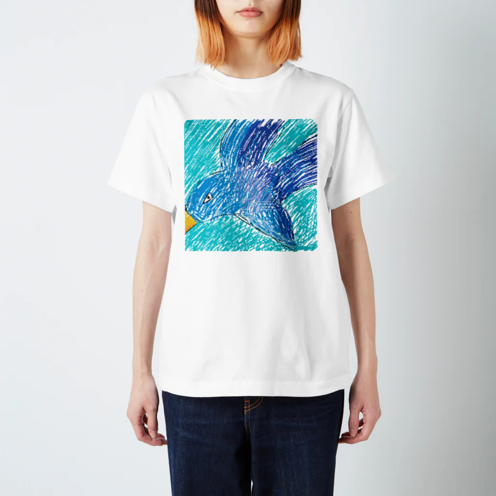 VTFFの頑張った鳥と雑に書いた鳥 Regular Fit T-Shirt