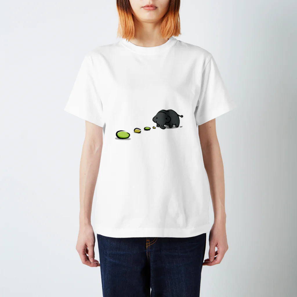 ドラ水彩の枝豆コーン象 Regular Fit T-Shirt