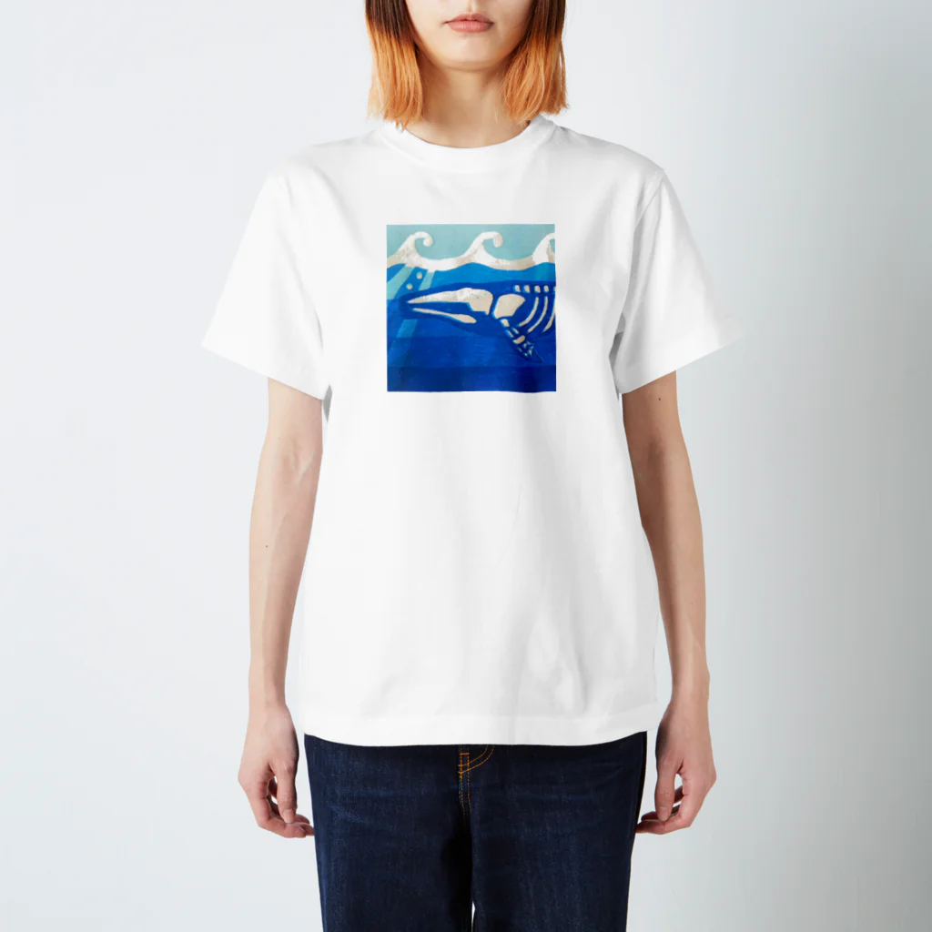 うずらうおファクトリーのクジラノホネ スタンダードTシャツ