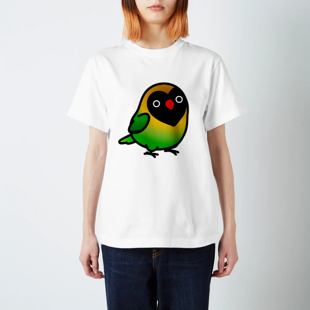 Cody the LovebirdのChubby Bird キエリクロボタンインコ スタンダードTシャツ