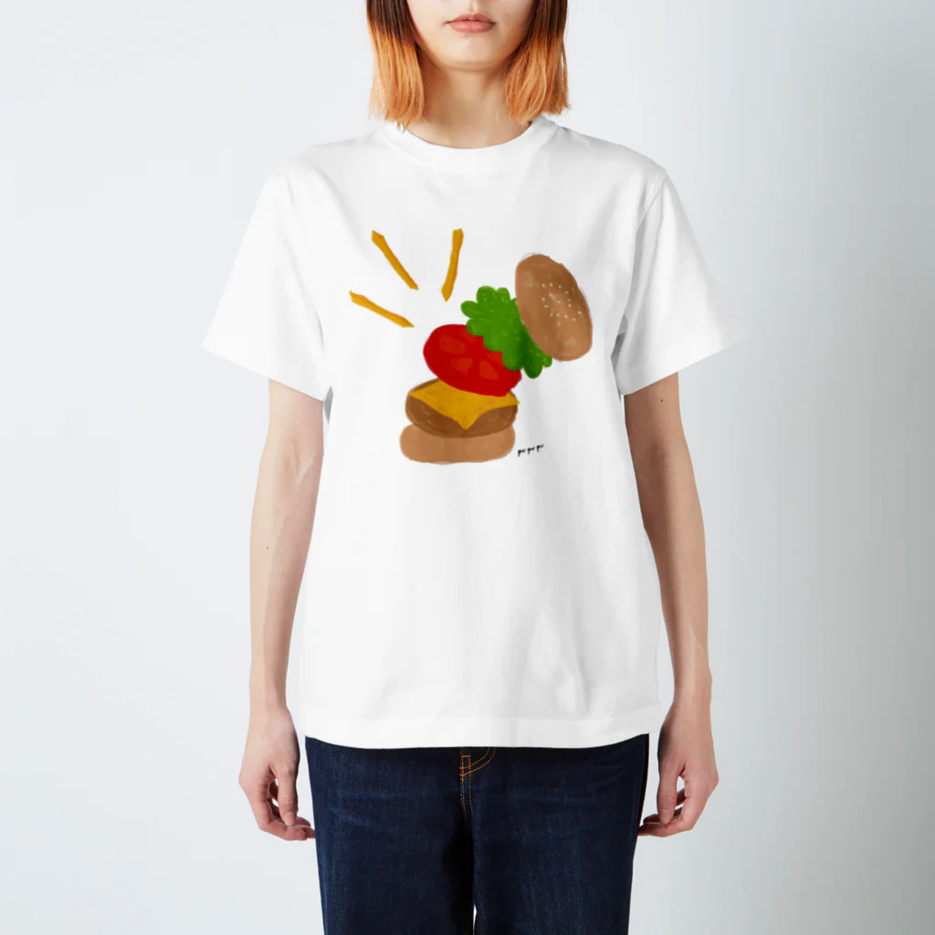 pu・pu・puの楽しくなっちゃうハンバーガー Regular Fit T-Shirt