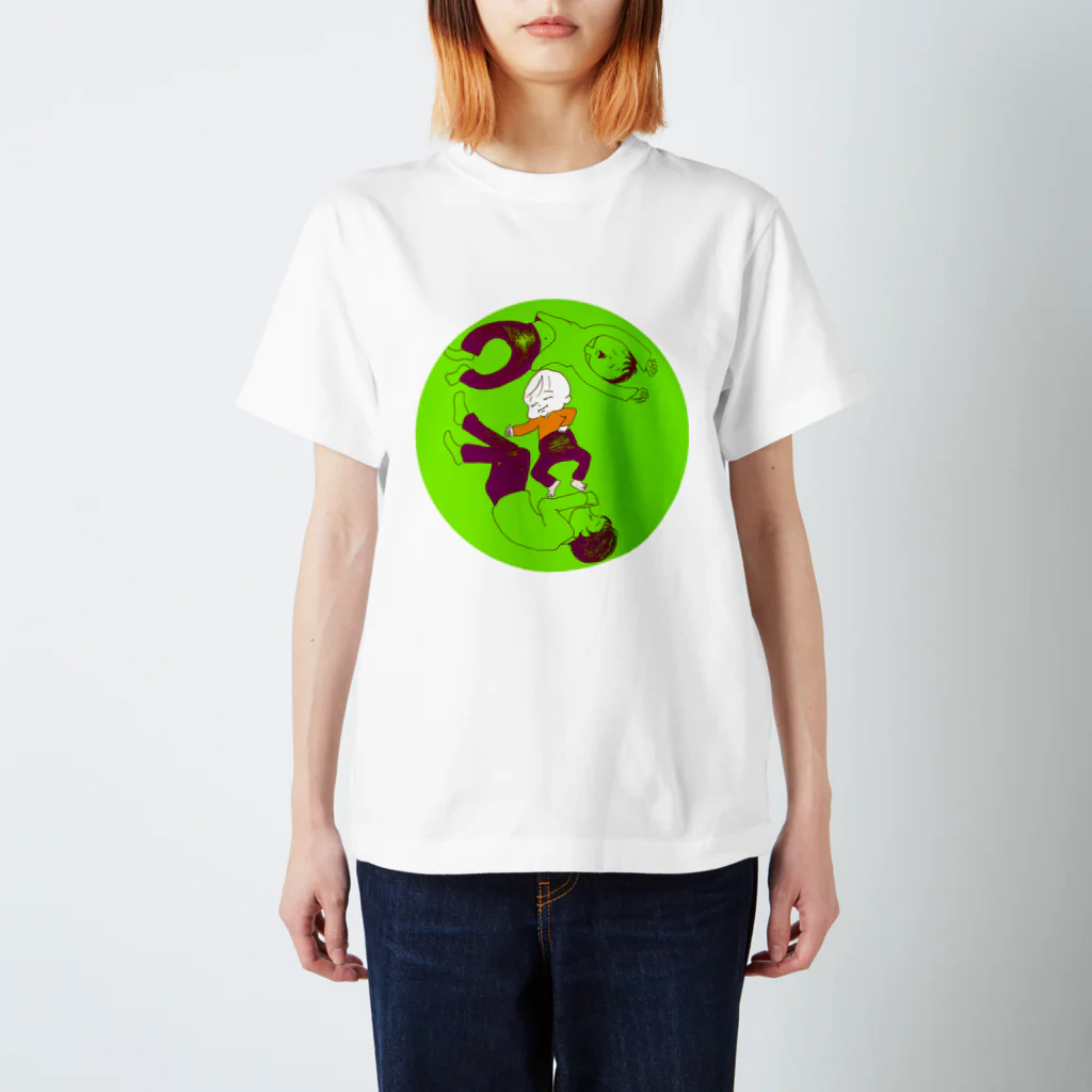 かゑです どうぞ ごゆっくりのおやすみ3きょうだい スタンダードTシャツ