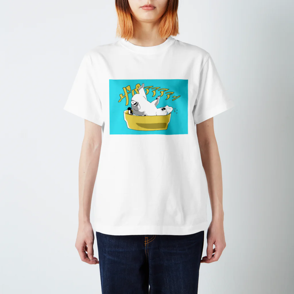 しろくまくんショップのしろくま夏満喫中 スタンダードTシャツ