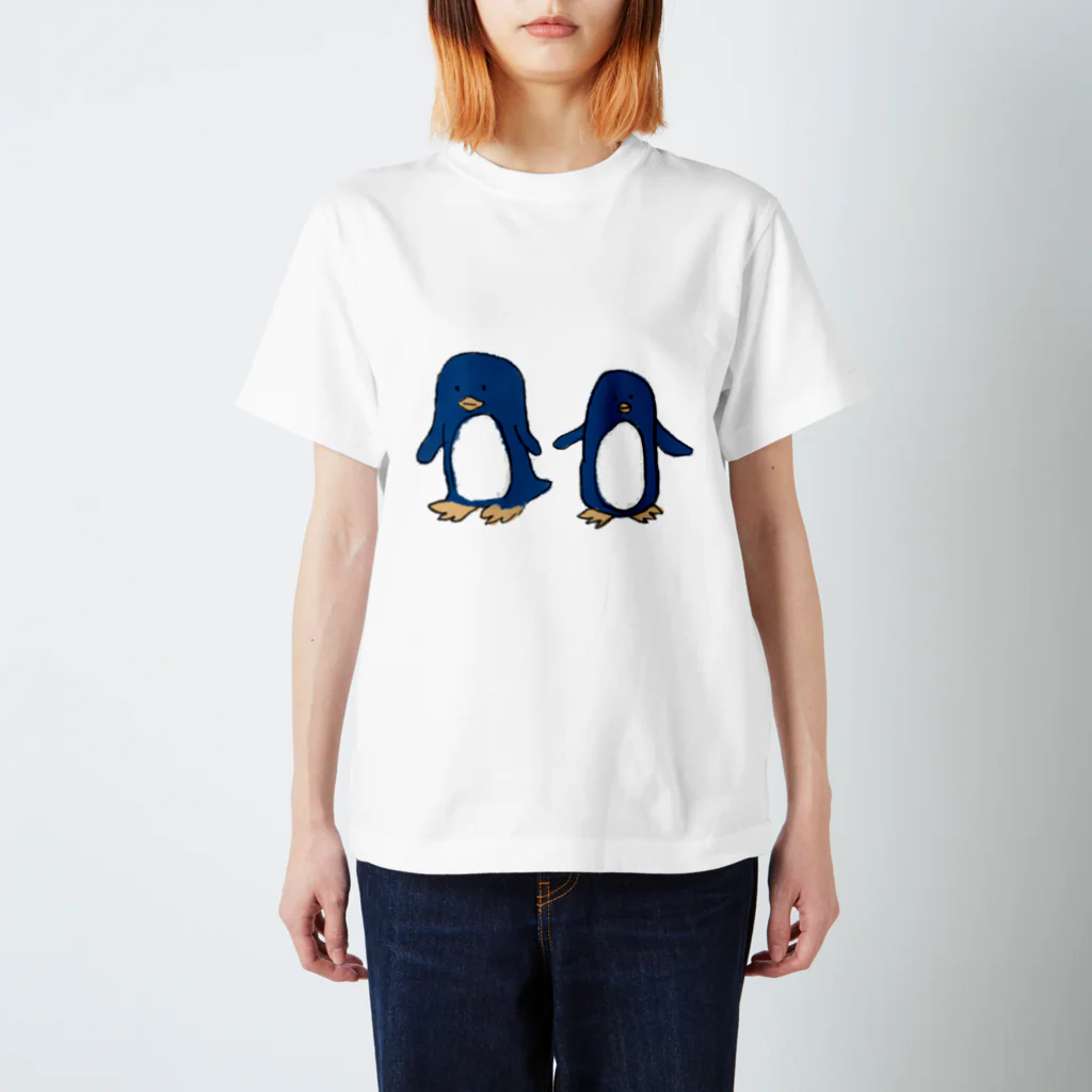 おんごショップの色のついたうろおぼえのペンギン スタンダードTシャツ