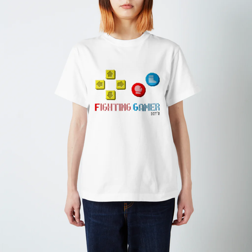 DOT'S(どっつ)のDOT'S 格ゲーマードットロゴTシャツ スタンダードTシャツ