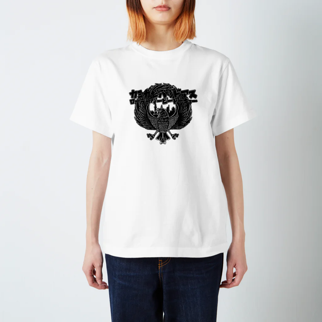 KAMIKAZE BADASS ROLLER DERBY TOKYOのkamikaze badass pop katakana logo スタンダードTシャツ