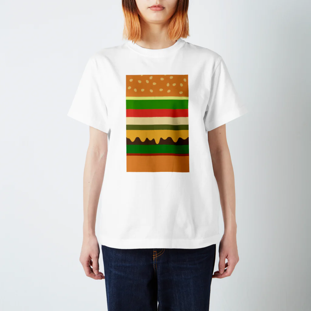 moguのハンバーガー スタンダードTシャツ