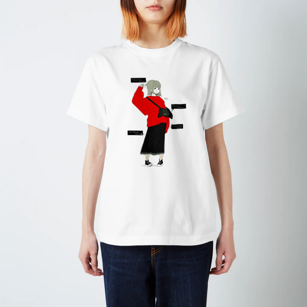 pacami_designのA4girl スタンダードTシャツ