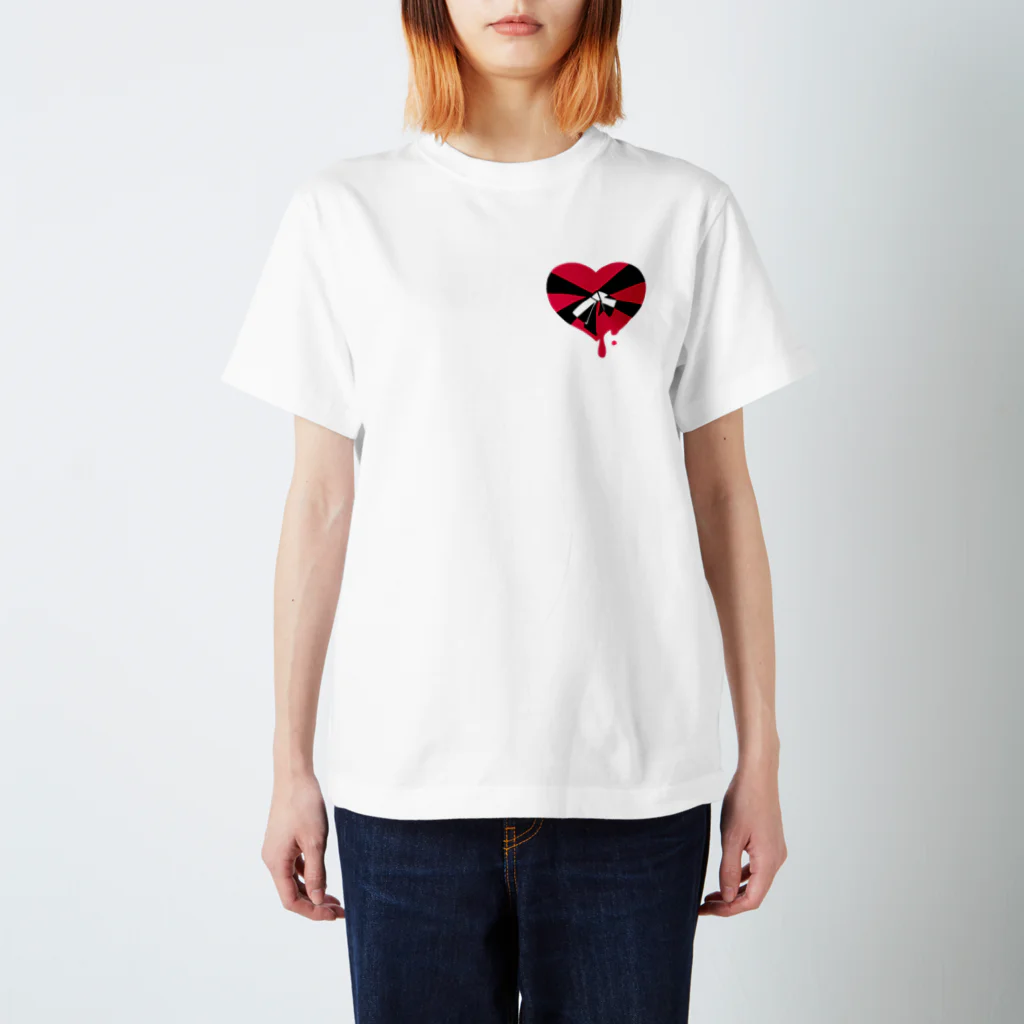 Cord:K-315のメルトシックハート(レッド) Regular Fit T-Shirt